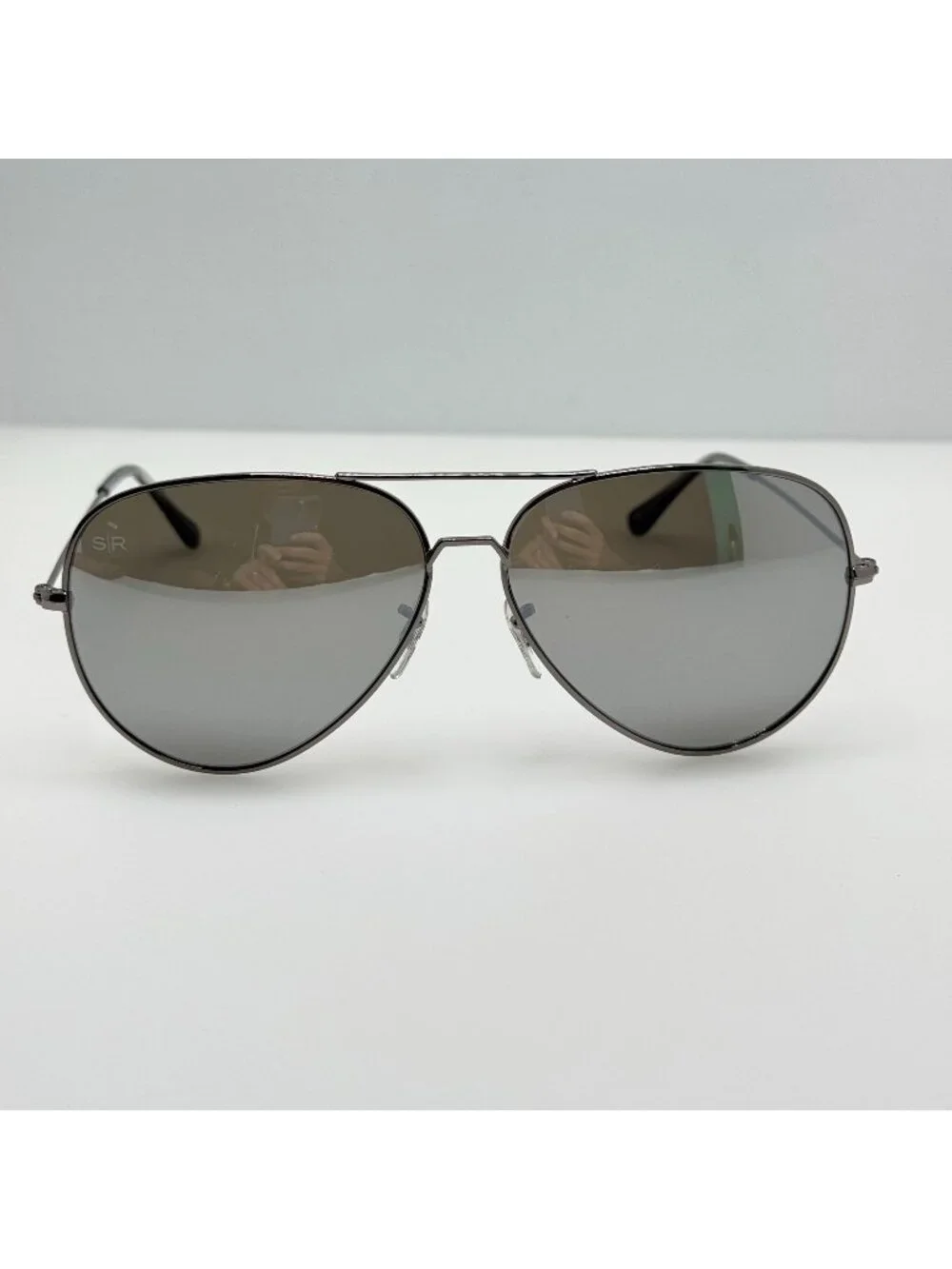 Shadyrays Sunglasses Aviator Pilot Silver W/ Bag